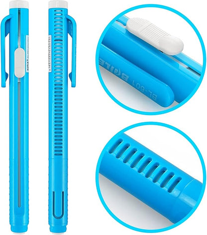 Retractable Mechanical Eraser Pen, Pen-Style Erasers Assorted Color, 4 Pack - Image 3
