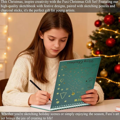 Fuxi Sketch Pad and Pencil Set | Stocking Stuffers, Art Supplies - Image 7