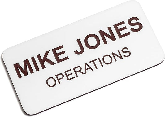 Custom Engraved Name Tag Badges – Personalized Identification by ProvidenceEngraving