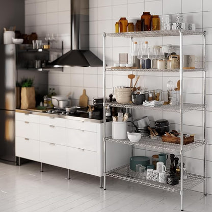 Regal Altair 24" Deep x 42" Wide x 74" Height Wire Shelving Kit | 5-Tier | NSF - Image 8