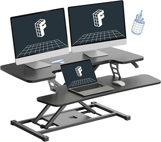 FLEXISPOT 36-inch Standing Desk Converter Height Adjustable Sit to Stand Up by FlexiSpot