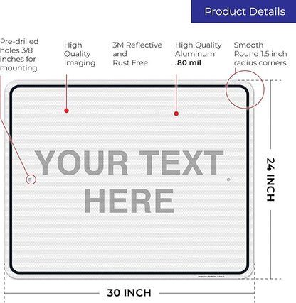 Custom Sign, Personalized Metal Signs, Customize - Image 3