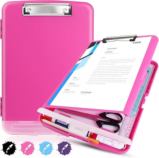 Plastic Clipboard with Storage, A4 Nursing Clipboard Folder with Pen Holder by TFDLCGzm