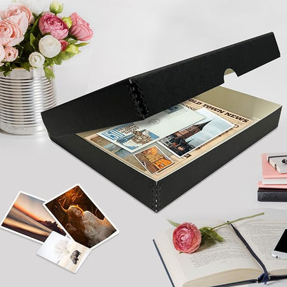 Lineco Archival Folio Storage Box. Metal Edge Archival Boxboard, Clamshell Lid. - Image 7