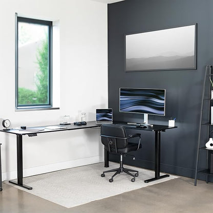 VIVO Electric Corner 84 x 63 inch L-Shaped Standing Desk, Memory Height - Image 7