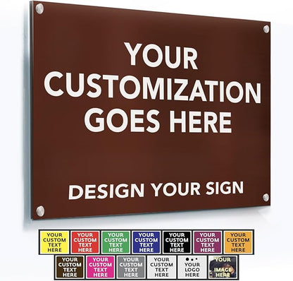 Custom Metal Business Signs, Personalized Aluminum Outdoor Signs by SpeedyOrders