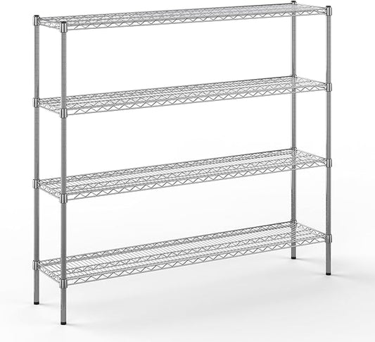 Regal Altair 14" Deep x 60" Wide x 54" Height Wire Shelving Kit | 4-Tier | NSF by Regal+Altair
