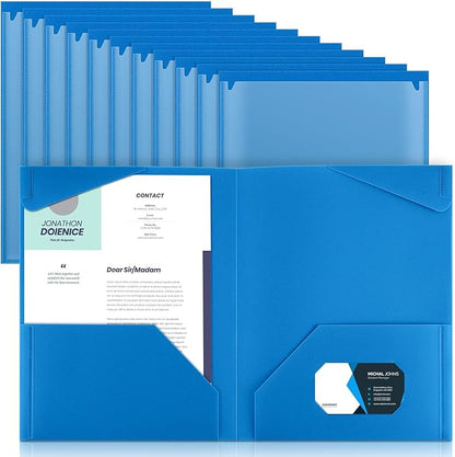 Henoyso 18 Pcs Plastic Folders by Henoyso