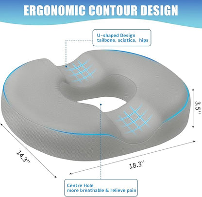 BlissTrends Donut Pillow Seat Cushion, Donut Chair Cushions - Image 2