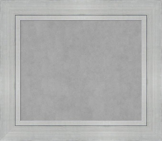 Amanti Art Silver Framed Magnetic Board 27x31 Medium Vision Board by AmantiArt
