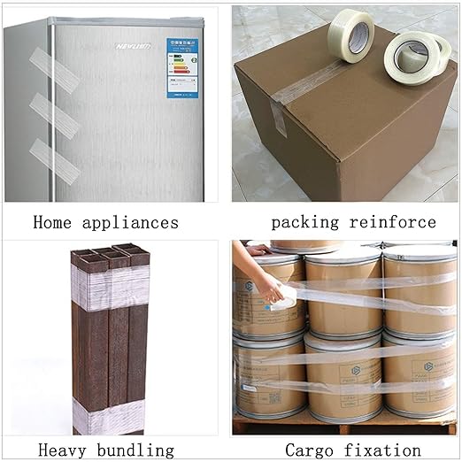 CHUANGSEED 3Pack Mono Filament Strapping Tape 6.2mil x 2Inch x 60yds Commodity - Image 5