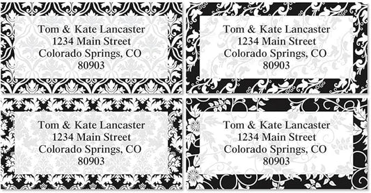 Colorful Images Elegant in Black Return Address Mailing Labels, Personalized by ColorfulImages