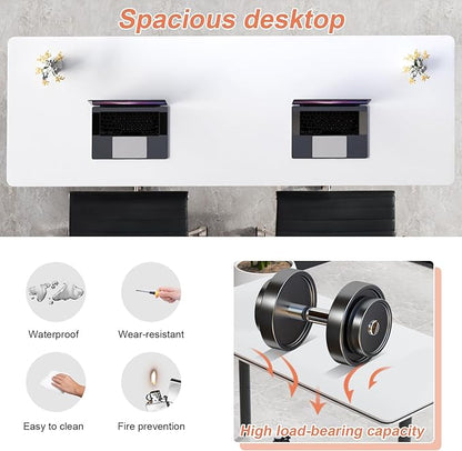 Conference Table Flip Top Mobile Conference Room Tables, Folding Conference - Image 6