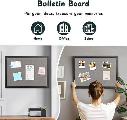 Gideal Cork Board Bulletin Board, 24 x 36 Inch Cork Boards - Image 2