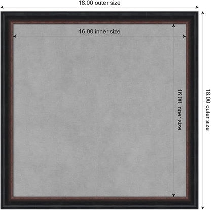 Amanti Art Black Framed Magnetic Board 18x18 Small Vision Board - Image 4