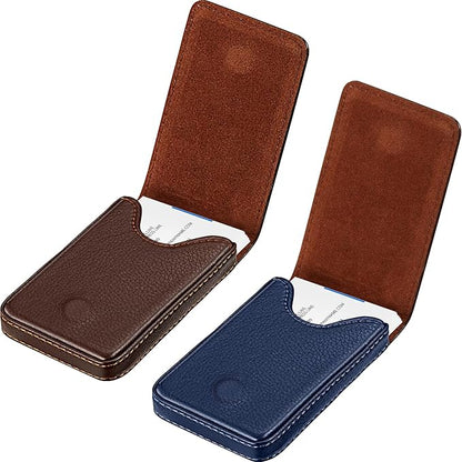 Outus 2 Pieces Business Card Holder, PU Leather Business Card Case Pocket Wallet by Outus
