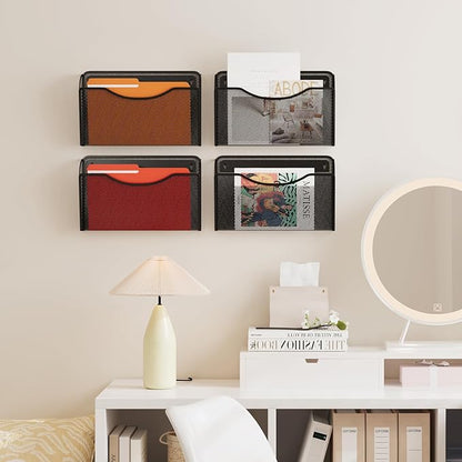 MINDEPOT Wall File Organizer, Hanging Wall Mounted File Folder Binder Holder - Image 6