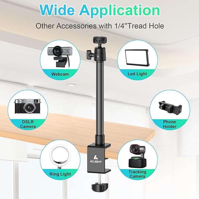 Ailight Camera Desk Mount Webcam Stand - Image 7
