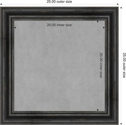Amanti Art Black Framed Magnetic Board 25x25 Medium Vision Board - Image 4