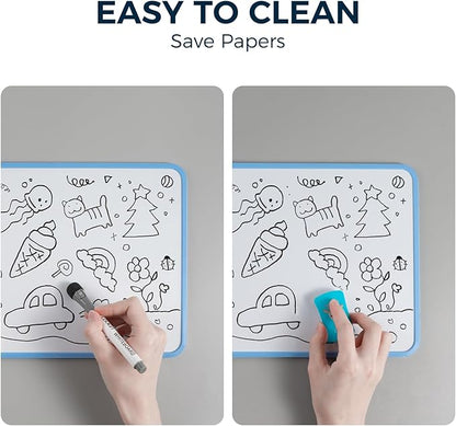 LOUKIN Small Dry Erase Lapboard, 9 x 12 Inch Double Sided, Seamless Frame Design - Image 4