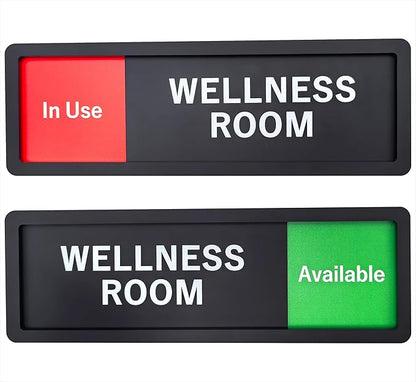 Wellness Room Sign – Privacy In Use / Available Slide Switch Sign, Premium - Image 7