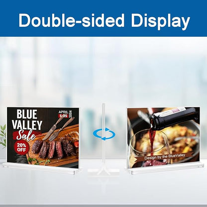 BlueValley Clear Acrylic Sign Holder 7x5 Inch - Image 3
