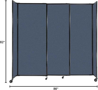 Versare Straightwall Sliding Portable Wall Partition | Freestanding Office - Image 7