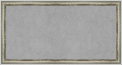 Amanti Art Silver Framed Magnetic Board 14x26 Small Vision Board by AmantiArt
