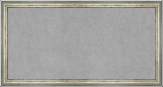 Amanti Art Silver Framed Magnetic Board 14x26 Small Vision Board by AmantiArt