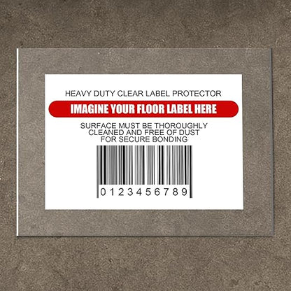 Janlaugh 50 Pcs Industrial Clear Label Protectors 10 x 13 Inch Waterproof Clear by Janlaugh