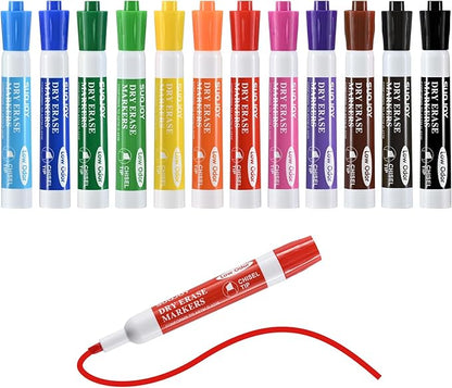 SUQJOY Dry Erase Markers, Chisel Tip Whiteboard Markers, Low Odor Thick Dry by SUQJOYOFFICE