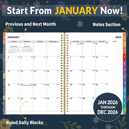 SUNEE 2026 Appointment Book, Quarter-Hourly, Weekly & Monthly - Image 3