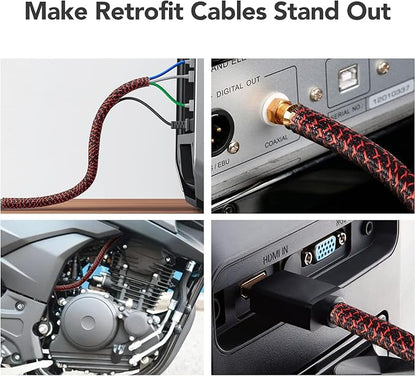 AGPTEK Cable Sleeve Cover, 10ft - Image 3