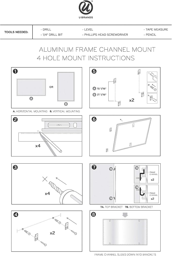 U Brands Magnetic Dry Erase Board White Board - Image 12