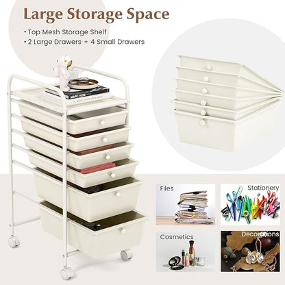 RELAX4LIFE 6-Drawer Rolling Storage Cart - Image 4