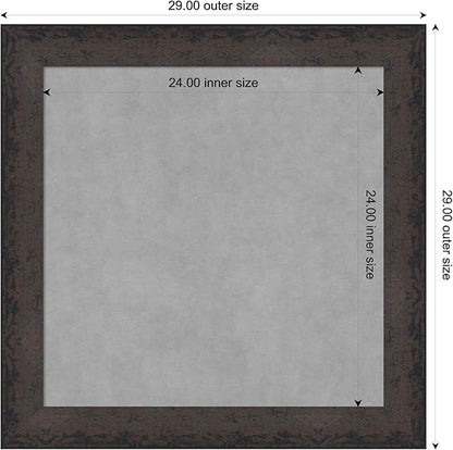 Amanti Art Black Framed Magnetic Board 29x29 Medium Vision Board - Image 3