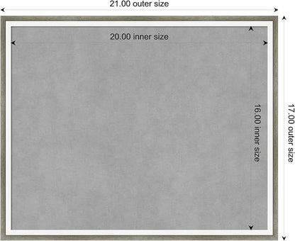 Amanti Art Silver Framed Magnetic Board 17x21 Small Vision Board - Image 4