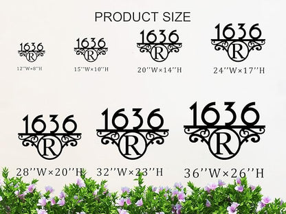 Personalized Address Signs for Houses, House Numbers for Outside Modern - Image 4