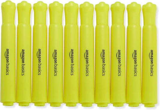 Amazon Basics Highlighters 12 Pack, Chisel Tip, Bible Highlighter, Office and by AmazonBasics