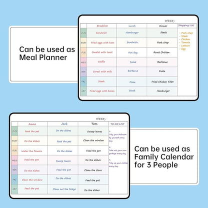 Magnetic Dry Erase Weekly Planner Whiteboard Monthly Calendar - Image 5