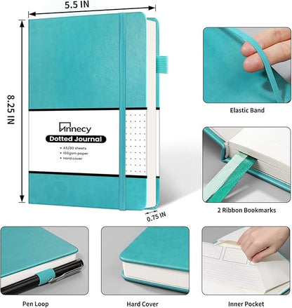 Annecy Numbered Bullet Dotted Journal Notebook, Medium 5.5x 8.25, 160 Pages - Image 2