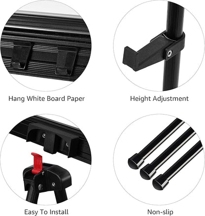 Amazon Basics High Boardroom Aluminum Flipchart Whiteboard and Display Easel - Image 3