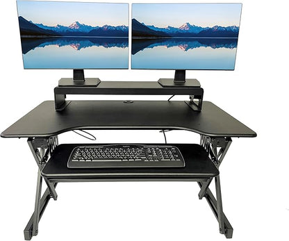 Rocelco 40" Height Adjustable Standing Desk Converter - Image 2