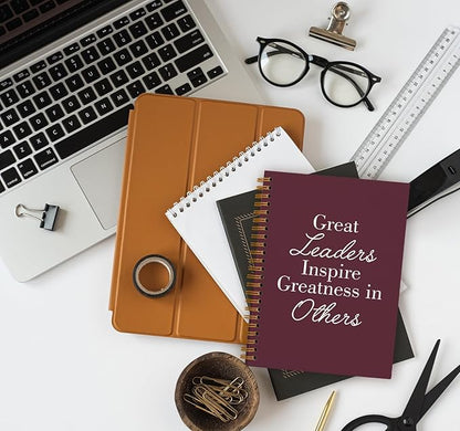 OXW Burgundy Notebooks for Work, Employee Appreciation Gifts, Leadership Gifts - Image 6