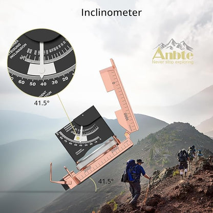 Anbte Compass Hiking Survival, IP65 Waterproof Metal Compass - Image 5