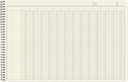 BookFactory Accounting Ledger Notebook/Large 13 Column Accounting Ledger - Image 3