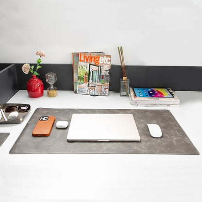 Node Leather - Genuine Leather Desk Mat, Desk Organizer & Cup Coaster - Leather - Image 2