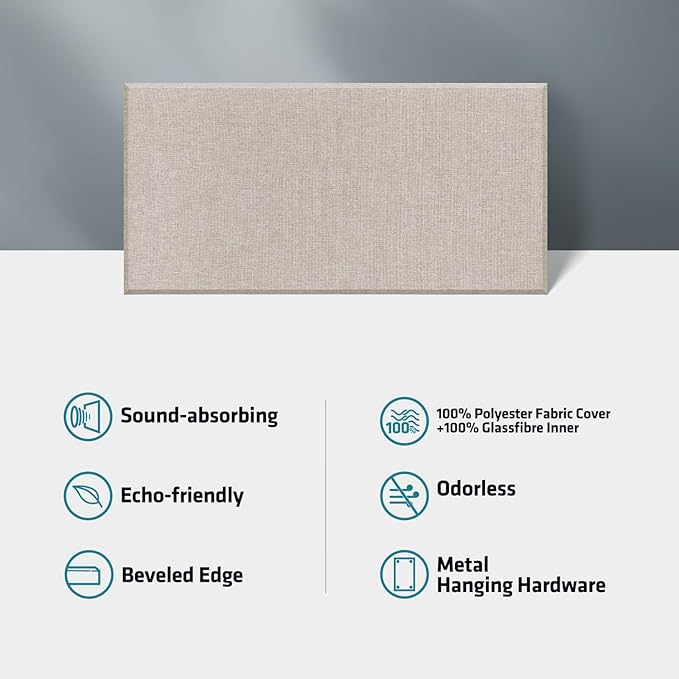 2” Thick Acoustic Panels with Hanging Hardware - Image 5