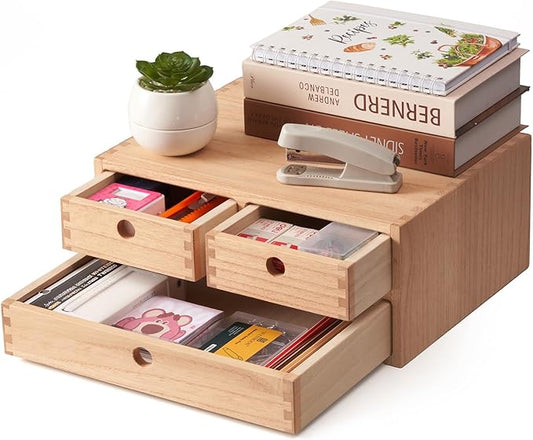 Kirigen Natural Wooden Desktop Organizer by KIRIGEN