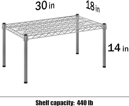 Regal Altair 18" Deep x 30" Wide x 14" Height Wire Shelving Kit | 1-Tier | NSF - Image 3